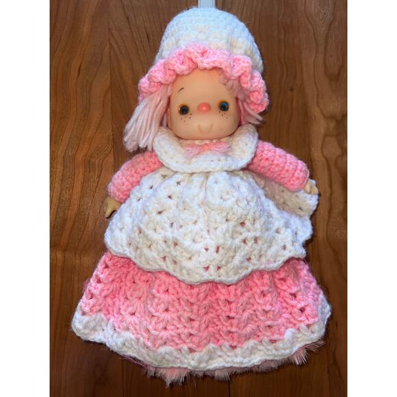Strawberry Shortcake Crocheted Vintage Doll Feather Duster Raspberry Tart Retro - Picture 4 of 8
